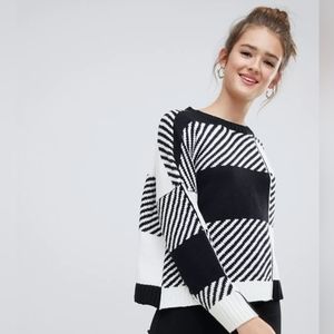 ASOS Only brand chunky plaid sweater
